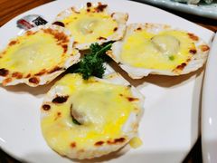 烤扇贝-青瓦餐厅·生鱼片·韩园烤肉(西塔店)