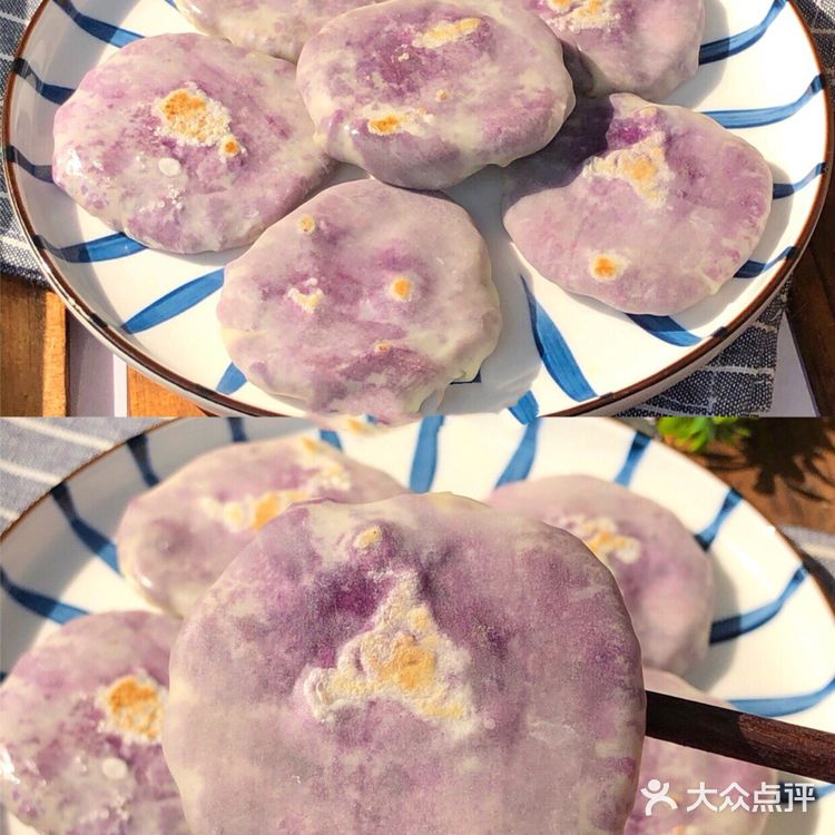 ㊙️无需和面❗️零失败❗️巨好吃饺子皮版紫薯饼