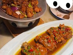 蒜香蜜汁排骨-绿茶餐厅(汇悦大融城店)