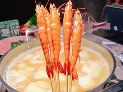 生猛游水虾-禄婶鸡煲·打边炉