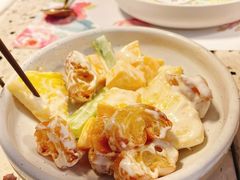 菠萝芒果黄瓜油条沙拉-素描餐厅(灵隐天竺店)
