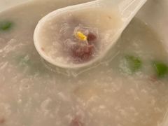 鲜牛展菜心粒咸蛋粥-广州逸林假日酒店·四季桃源中餐厅(白云山风景区店)