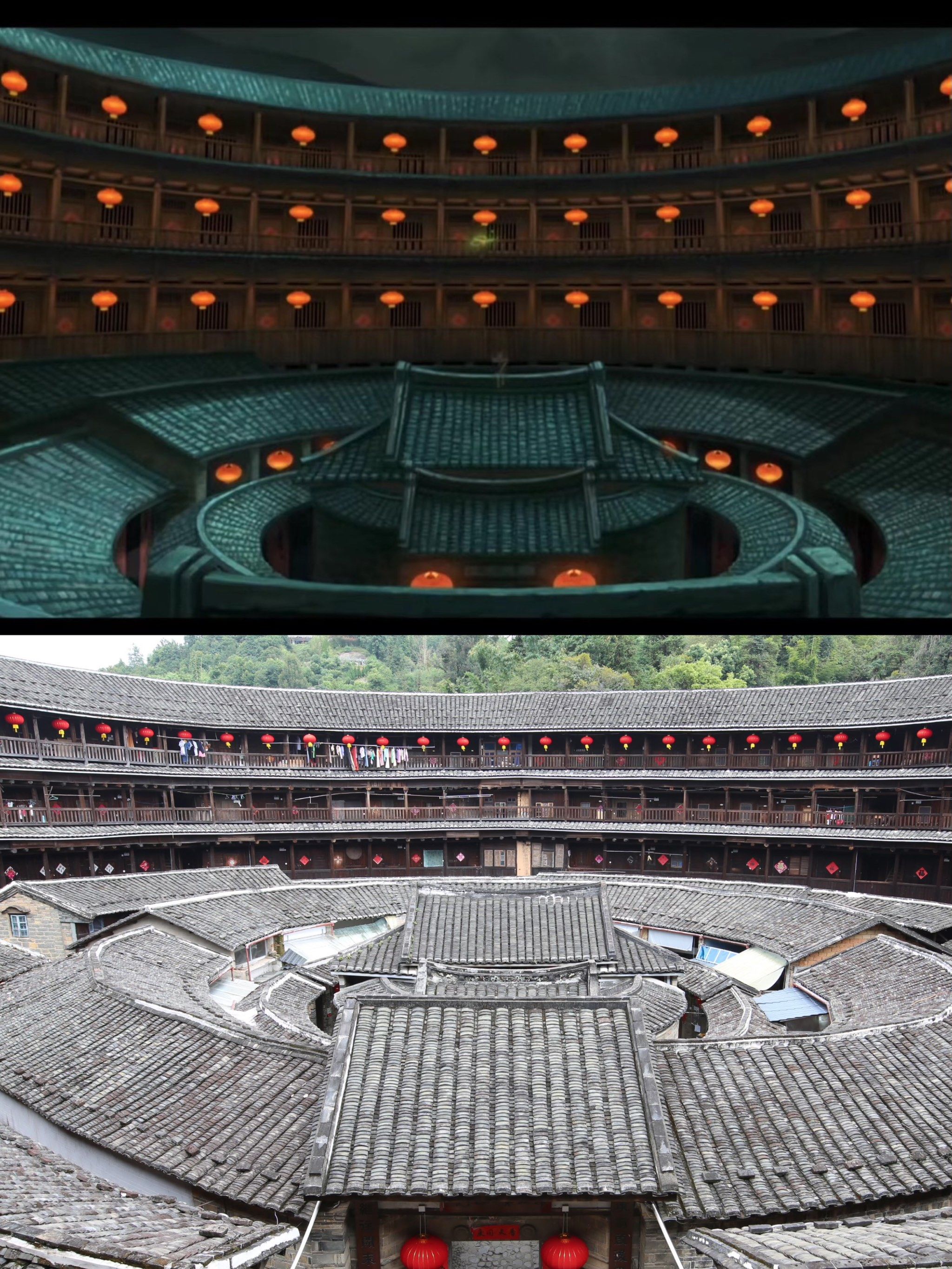 大鱼海棠的取景地,永定土楼,承启楼应该算是土楼里规模比较大的了