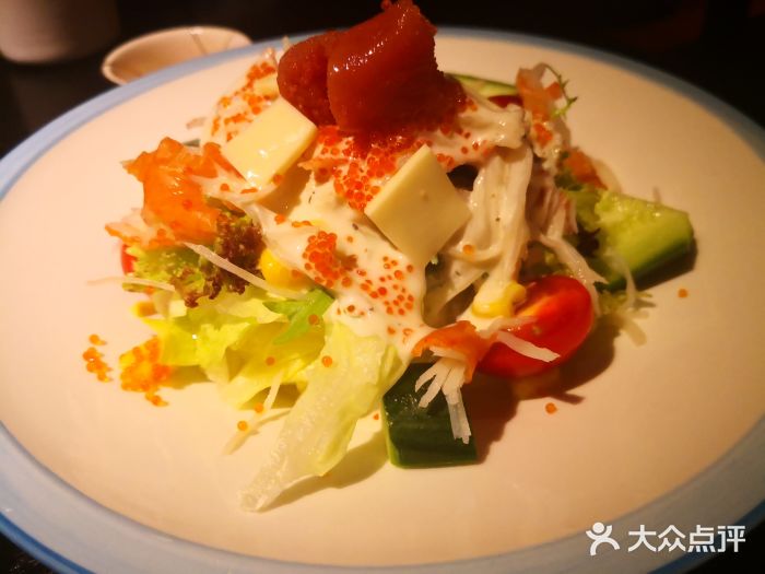 花札·和牛寿喜烧放题(珠江新城店)芝士蟹肉明太子沙拉图片