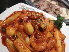 海鲜拉面炒年糕-青松馆韩国料理(香港中路佳世客店)
