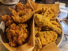 炸鸡一半一半-富乐满韩国正宗炸鸡韩国料理(虹泉路店)