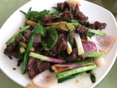 姜葱炒牛肉-八景休閒山莊  廣東十大名山莊