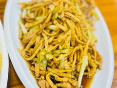 香干肉丝-水根饭店