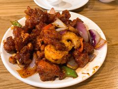 椒香虾仁爆鸡球-陈傻子餐厅(世纪都会店)