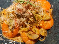 芝士蘑菇鲜虾意大利面-BE BRIGHT KITCHEN(正佳广场店)