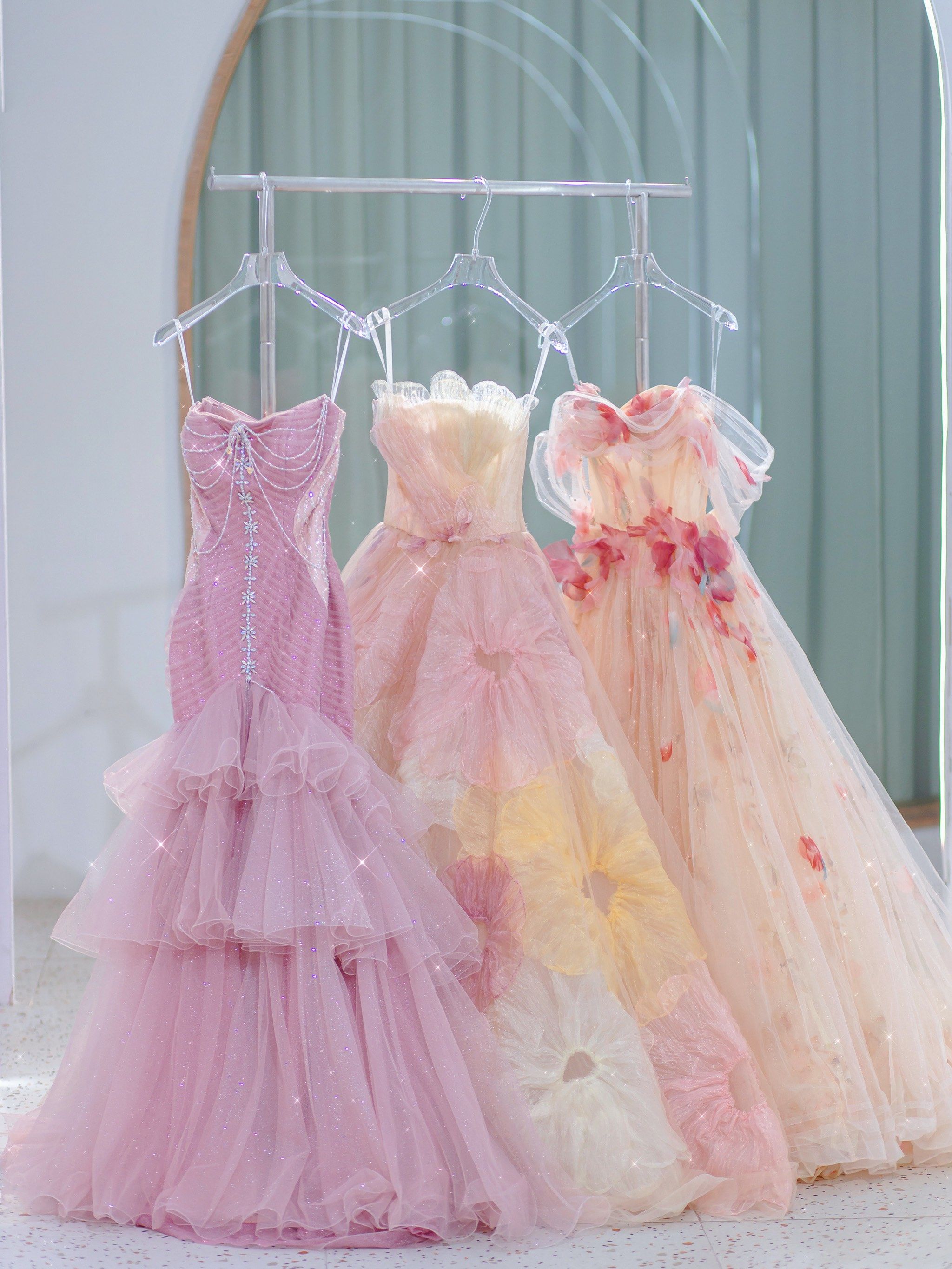 粉嘟嘟78听说粉色礼服能俘获少女心 佛山婚纱