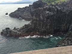 中文大浦海岸柱状节理带-柱状节理带