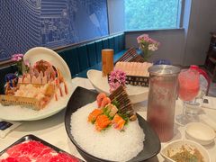 三文鱼鹅肝拼盘-海月轩海鲜豆捞(紫金塔店)