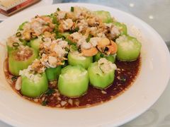 蒜蓉扇贝肉蒸丝瓜-竹溪酒家(龙溪大道店)