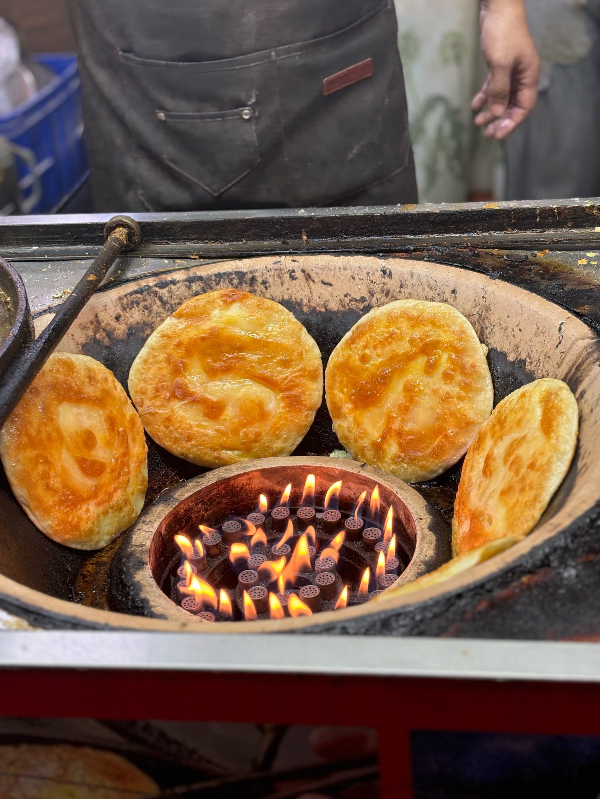 台东爆火的烤炉鸡蛋灌饼吃了!