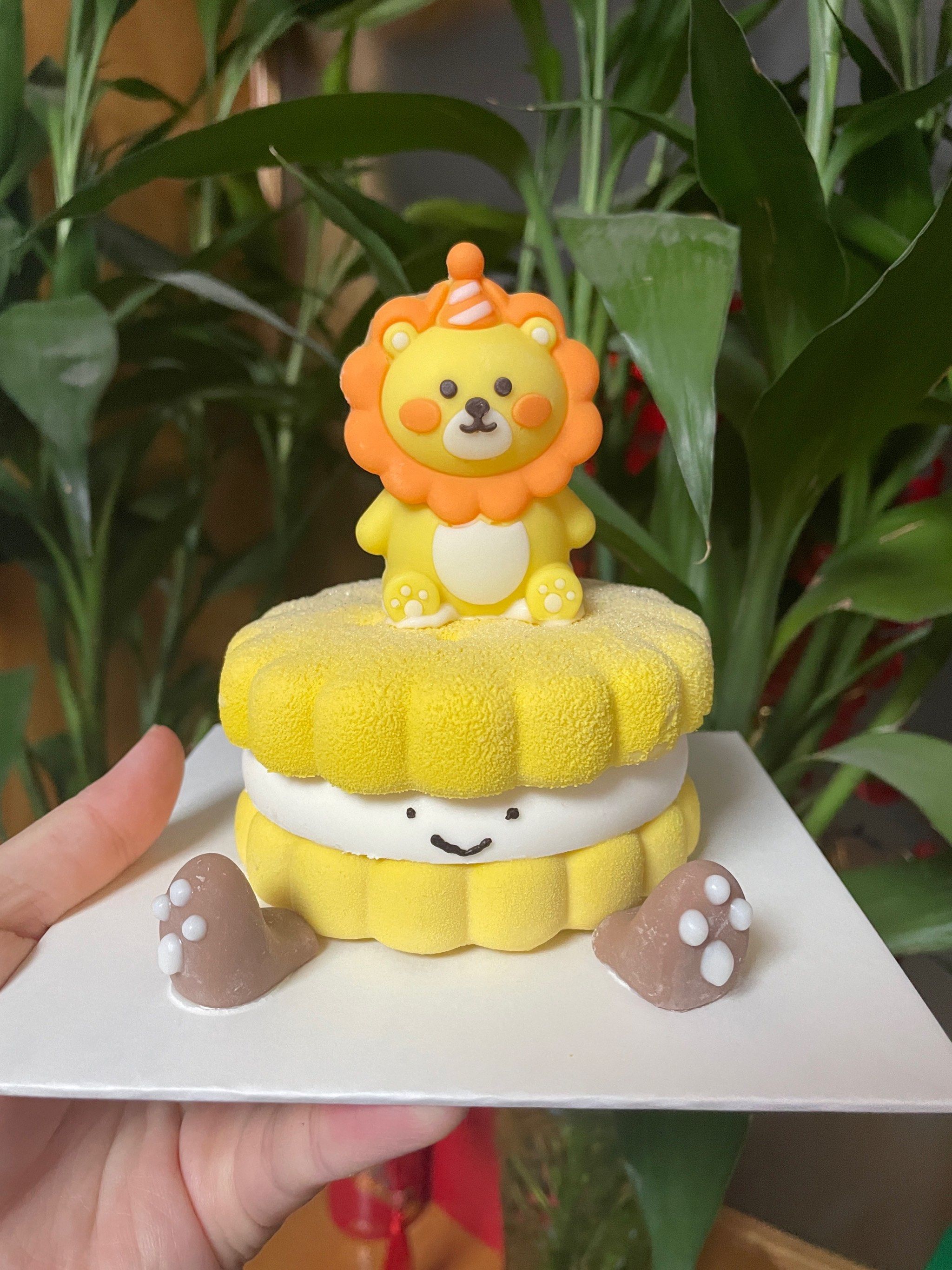 这个小狮子蛋糕也太可爱啦!