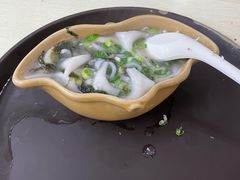 紫菜汤鱼皮饺拼水菱角-老西关濑粉(文明路店)