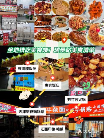 地铁1号线瑞景站美食之旅：周边必吃榜单！