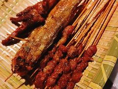烤羊肉串-美膳居川菜馆油焖大虾烧烤(卓刀泉店)