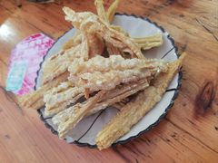 炸腐竹-霞姐屯昌枫木香草鸭店(海螺店)
