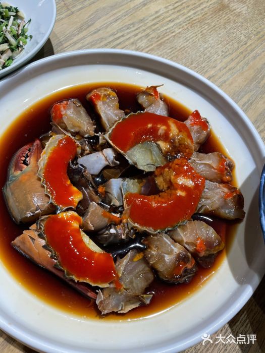 鸡毛兑糖·尚宴(鄞州店-酱青蟹-菜-酱青蟹图片-宁波美食-大众点评网