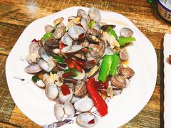 辣炒花蛤-阿洪锅贴王(小吃城店)