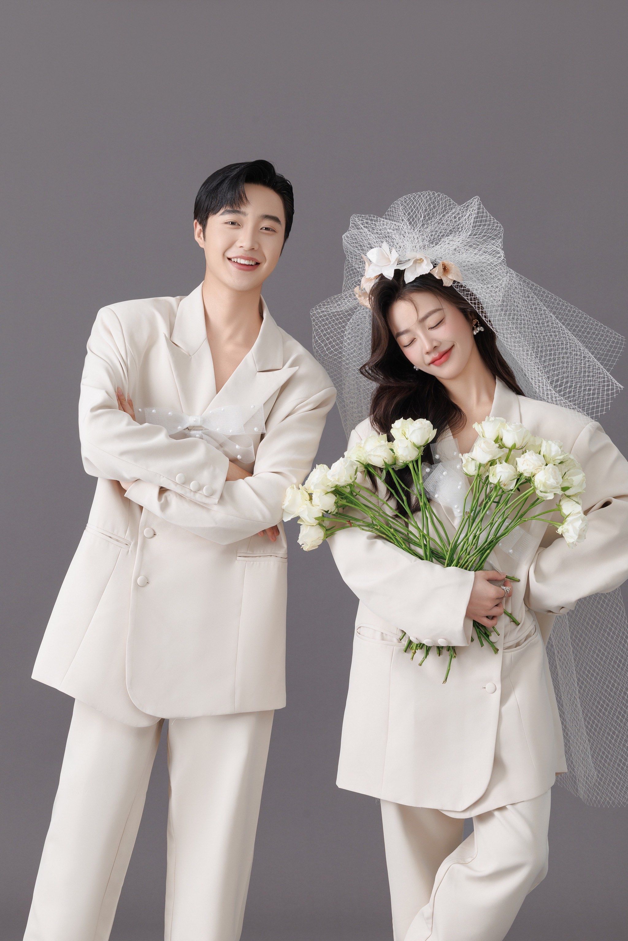 好喜欢我的韩式西装婚纱照❣️