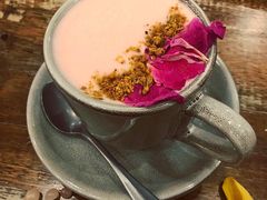rose&nbsp;latte-FLOVIE FLORIST CAFE