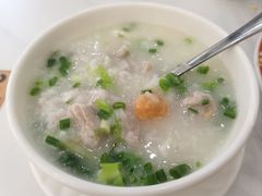 咸蛋芥菜肉片粥-喜喜茶餐厅(大朗长盛店)