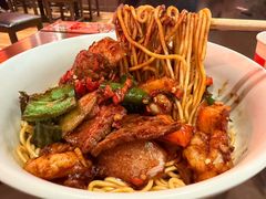 鲜切牛肉虾仁拌面-王繁星面馆(西安熙地港店)