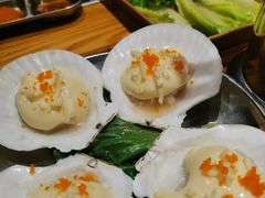 招牌芝士扇贝-青瓦炭韩潮烤肉(花园道店)
