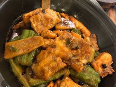 三文鱼骨焖凉瓜-顺悦酒家(嘉信城市广场店)