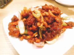 椒香虾仁爆鸡球-陈傻子餐厅(世纪都会店)