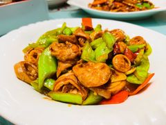 尖椒肥肠-添福来墨鱼饺子 · 海鲜东北菜(大连星海·黄浦路店)