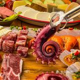 重庆南山上看夕阳烤烧烤真的太美啦