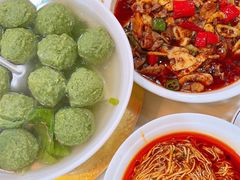 翡翠圆子汤-柏合黄记豆腐皮饭店