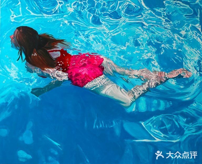 水下油画作品,感受夏天的快乐
