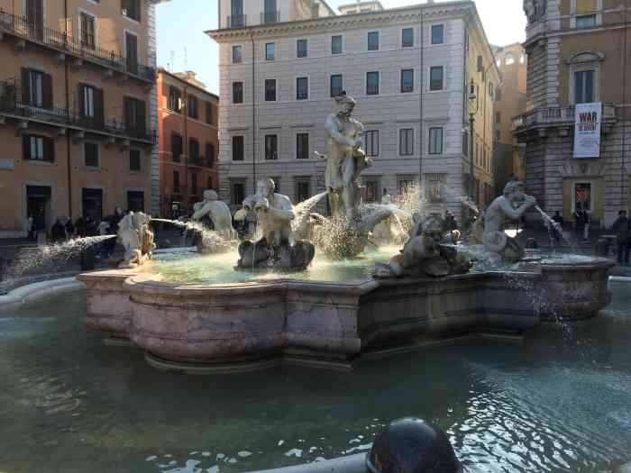 摩尔人喷泉-"位于意大利9495罗马的南端的罗马纳沃纳.