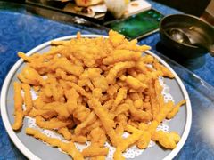 咸蛋黄焗杏鲍菇-锦上中式酒馆(南内环店)