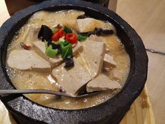 自制石锅豆腐-羊之道草原味道清真餐厅(番禺店)