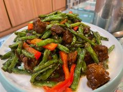 豆角焖牛腩-清真伊源饺子馆(陶然共友大厦店)