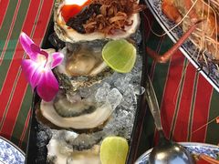 生蚝-卷心菜和避孕套餐厅(Pattaya)
