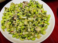 手捏菜炒毛豆-芦茨金富饭庄·25年老字号·专做稻草鸡