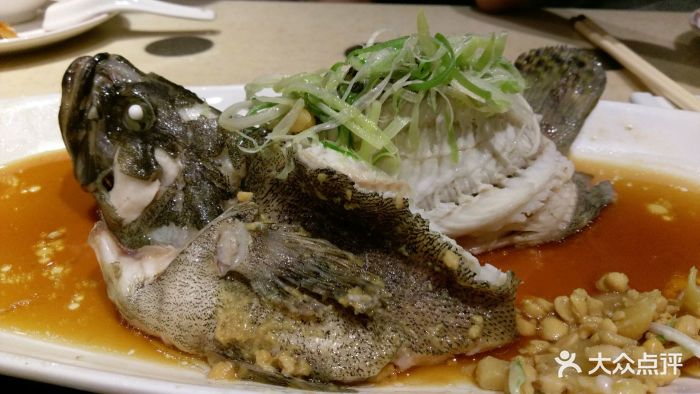 豆酱姜蒸珍珠龙趸