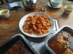 香辣椒盐鲜虾-大岗仙庙烧鸡(海南总店)