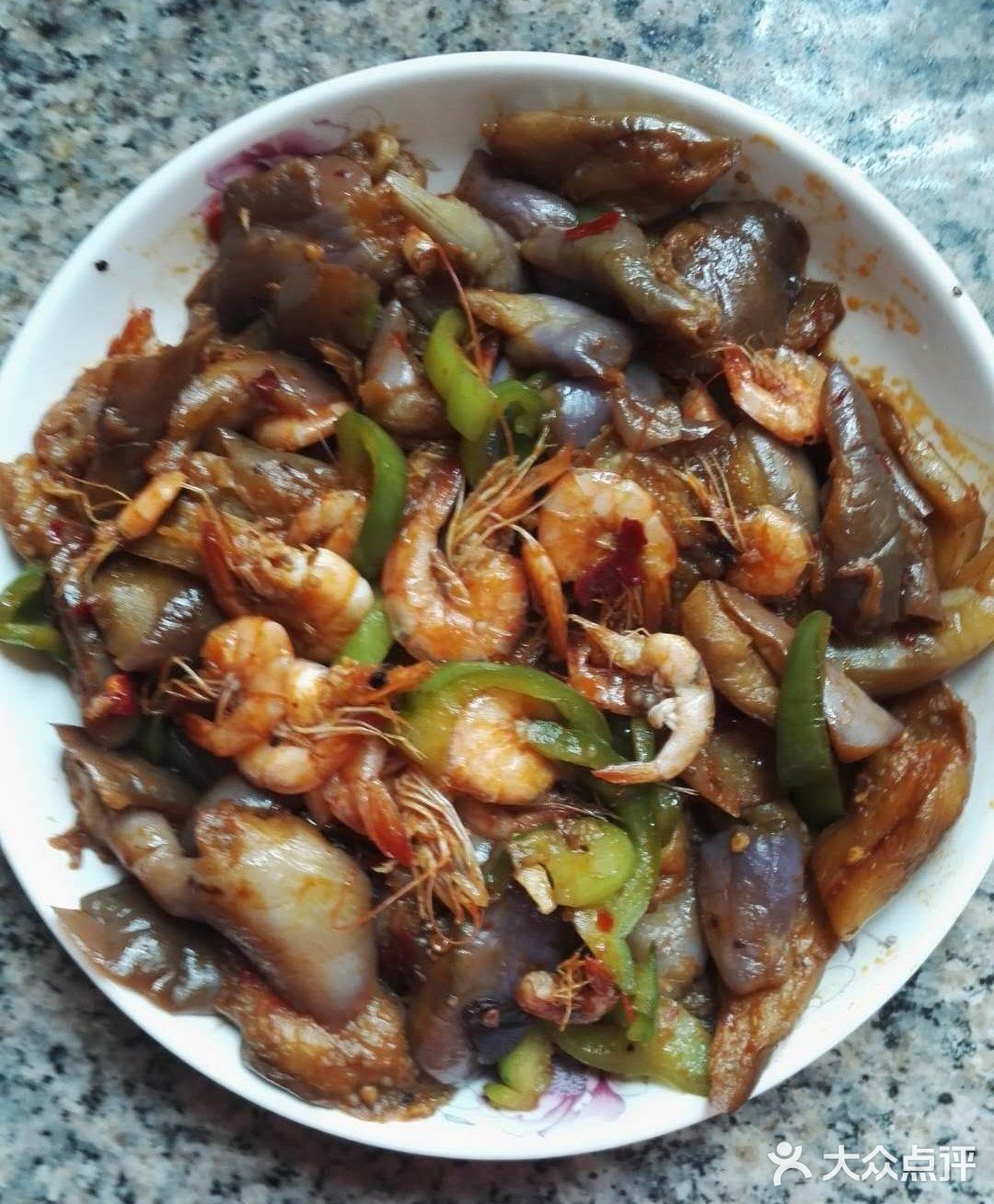 闽南家常菜之小海虾青椒炒茄子