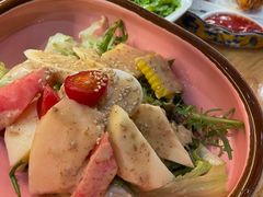 有机蔬菜水果沙拉-樱の千渡日式料理·铁板烧•烧鸟(金盛田广场店)