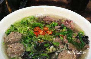 Double-Flavor Beef Meatball Noodle Soup