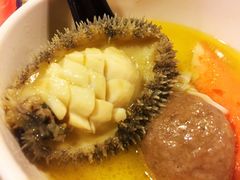 鲍鱼-鲜入围煮花胶鸡海鲜火锅