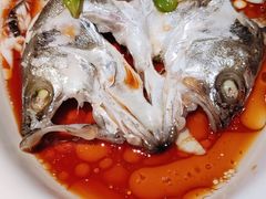 葱椒鲈鱼-绿茶餐厅(昌平悦荟店)